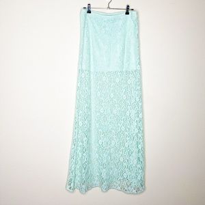 Sea foam Green Lace Mermaid Skirt